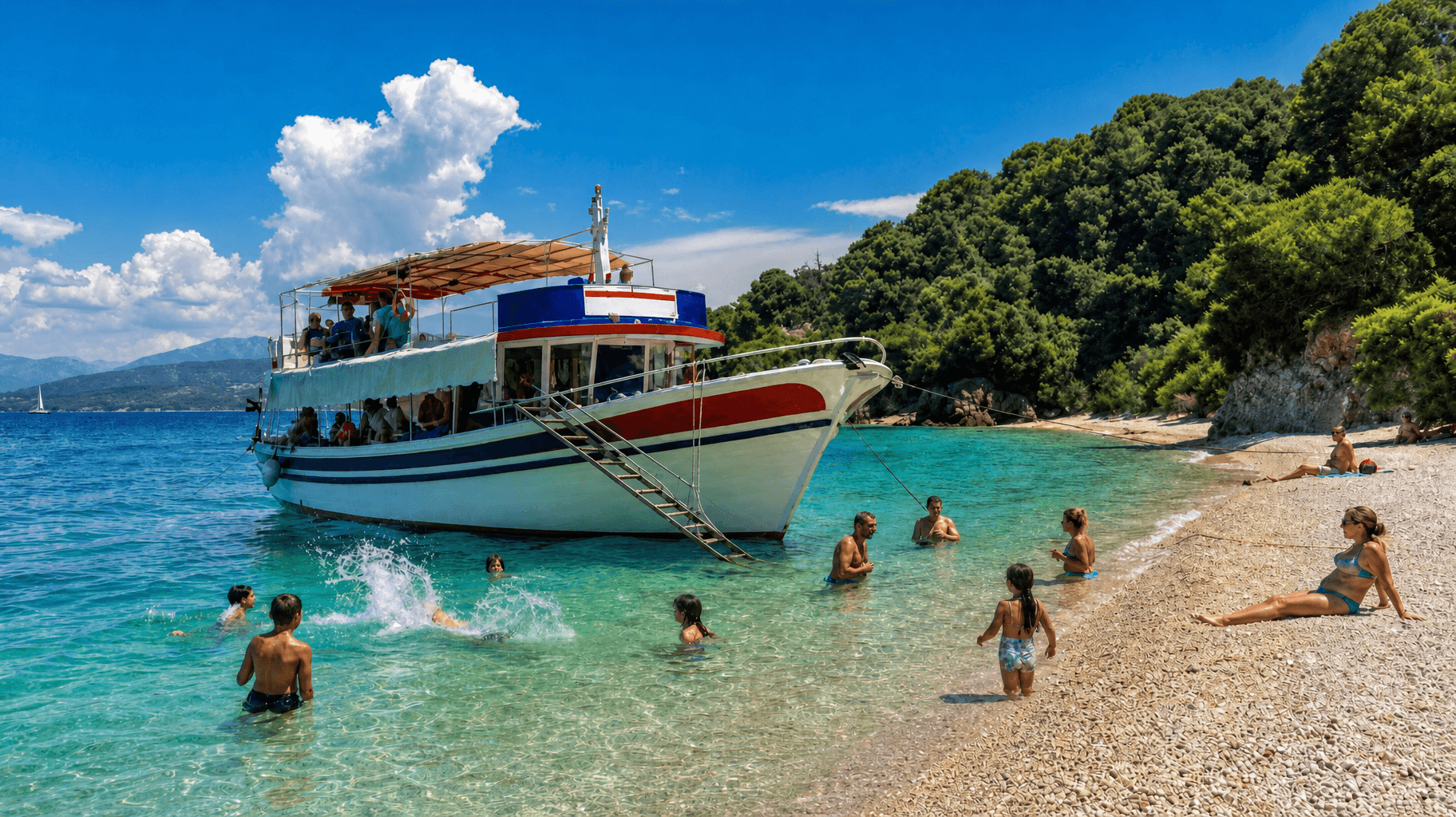 bbq-wooden-tour-boat-at-pebble-beach