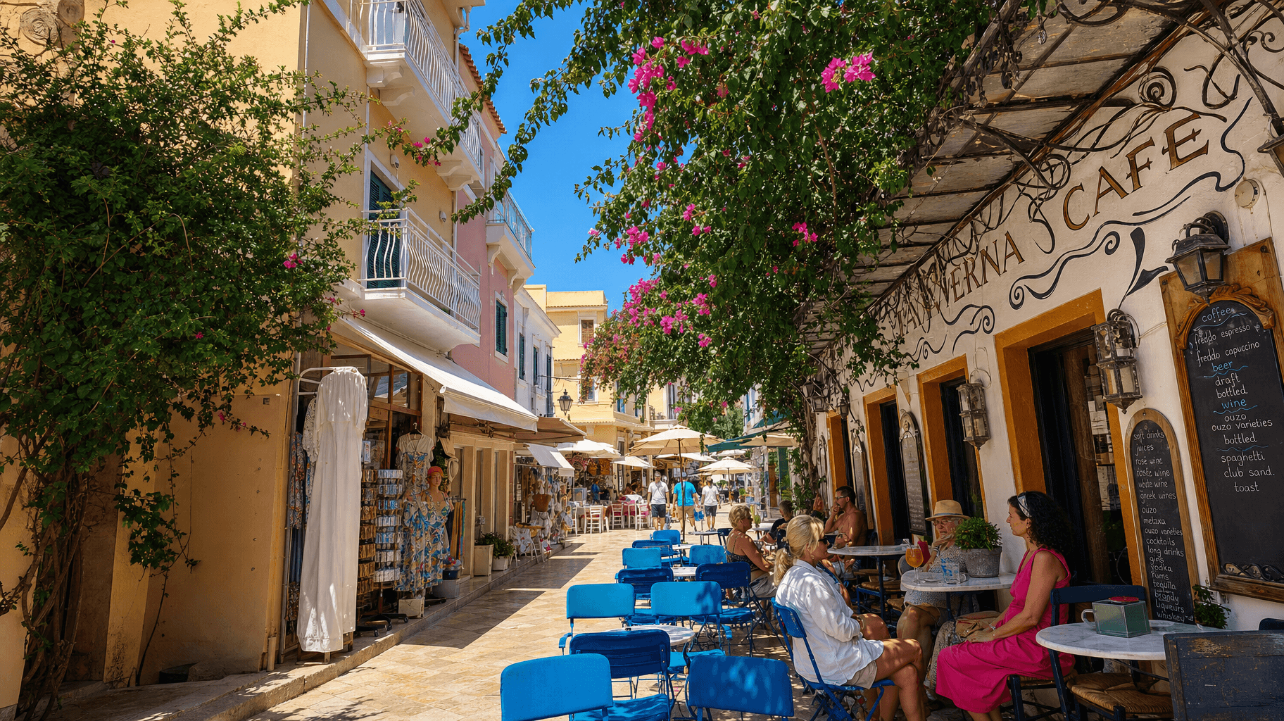 paxos-gaios-taverna-cafe-street